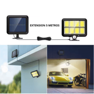 Foco solar led 160COB cable 5 metros exterior/interior