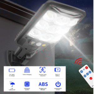 Foco Solar sensor de movimientos exterior Alto Brillo