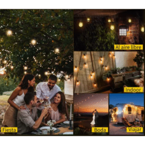 Guirnalda Solar 10 Metros Estilo Vintage