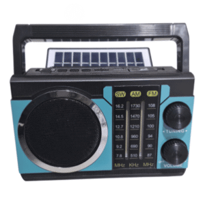 Radio solar AM-FM bluetooth linterna