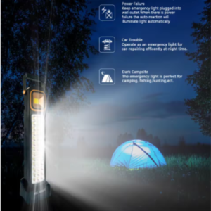 Lampara De Emergencia 48 LED Solar Y Recargable Portátil
