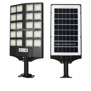 Foco Solar Poste 500W Sensor de Movimientos