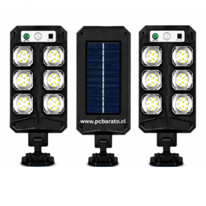 3x$12.900 Foco Solar LED 108COB Luz Fría