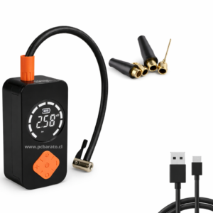 Mini Compresor de Aire Portátil Digital Recargable – Inflador para Auto, Moto y Bicicleta