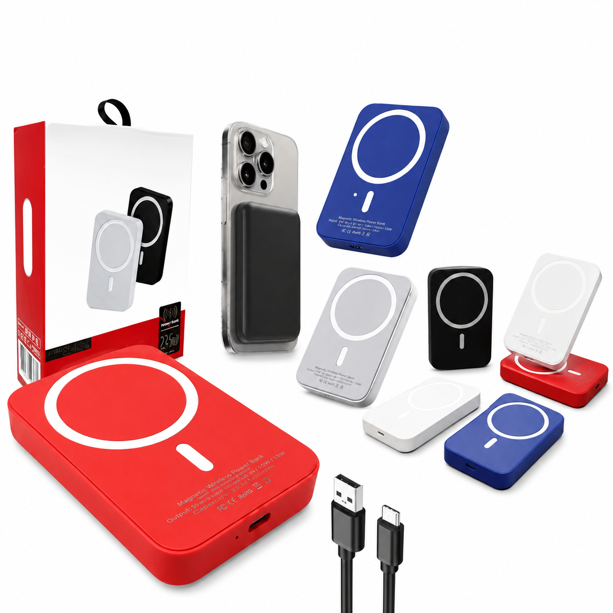 Powerbank Cargador Magnético Inalámbrico 20.000 mAh